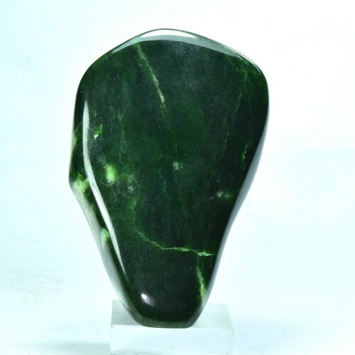 779 Gram Natural Deep Green shops Color Top Quality Serpentine Tumbled Stone