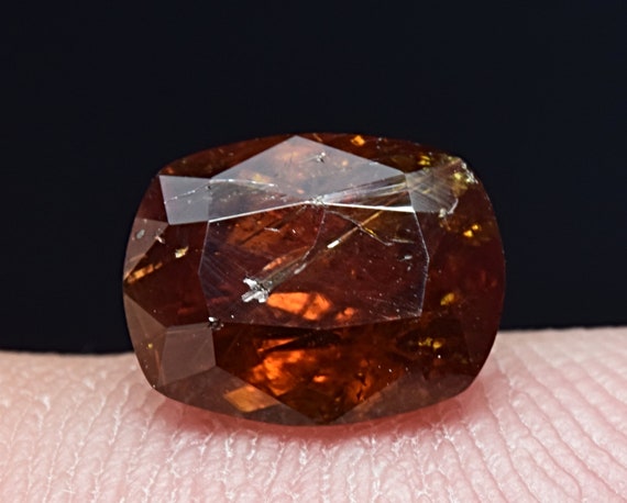 Rare Transparent Triangle Cut Faceted Bastnasite Bastnaesite Gemstone 4 Carat