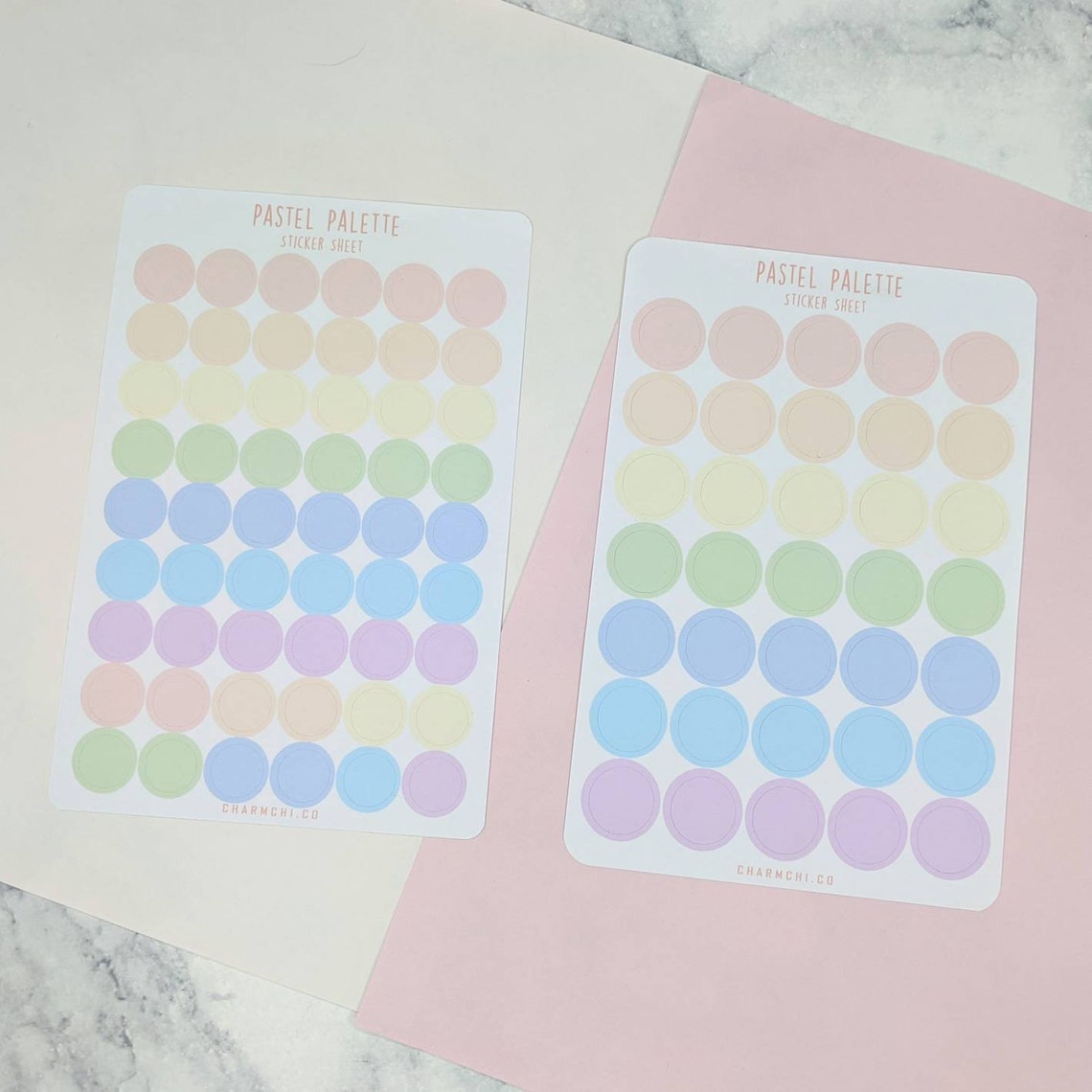 pastel circle bullet journal stickers dot stickers sticker