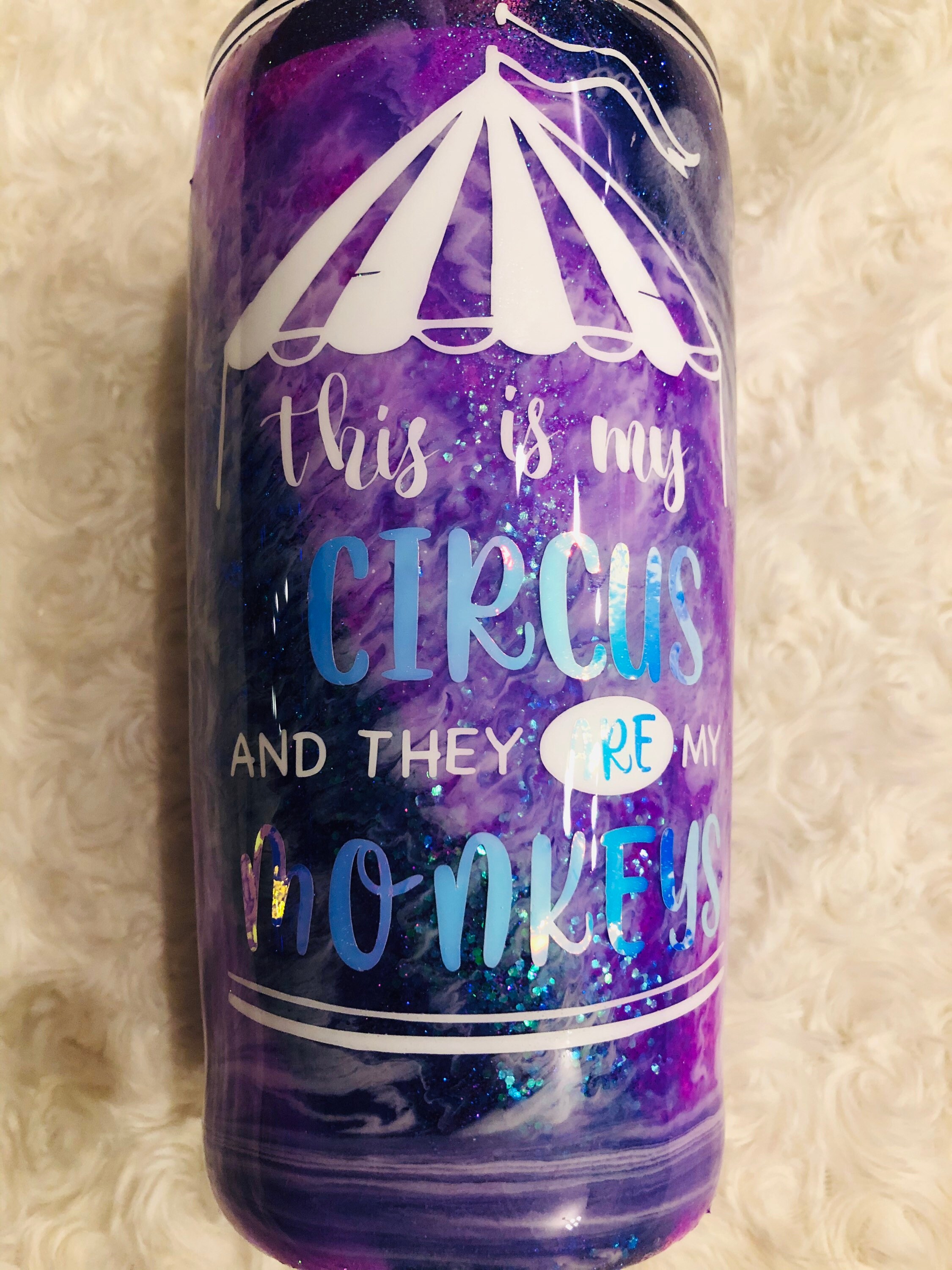 Circus tumbler Etsy