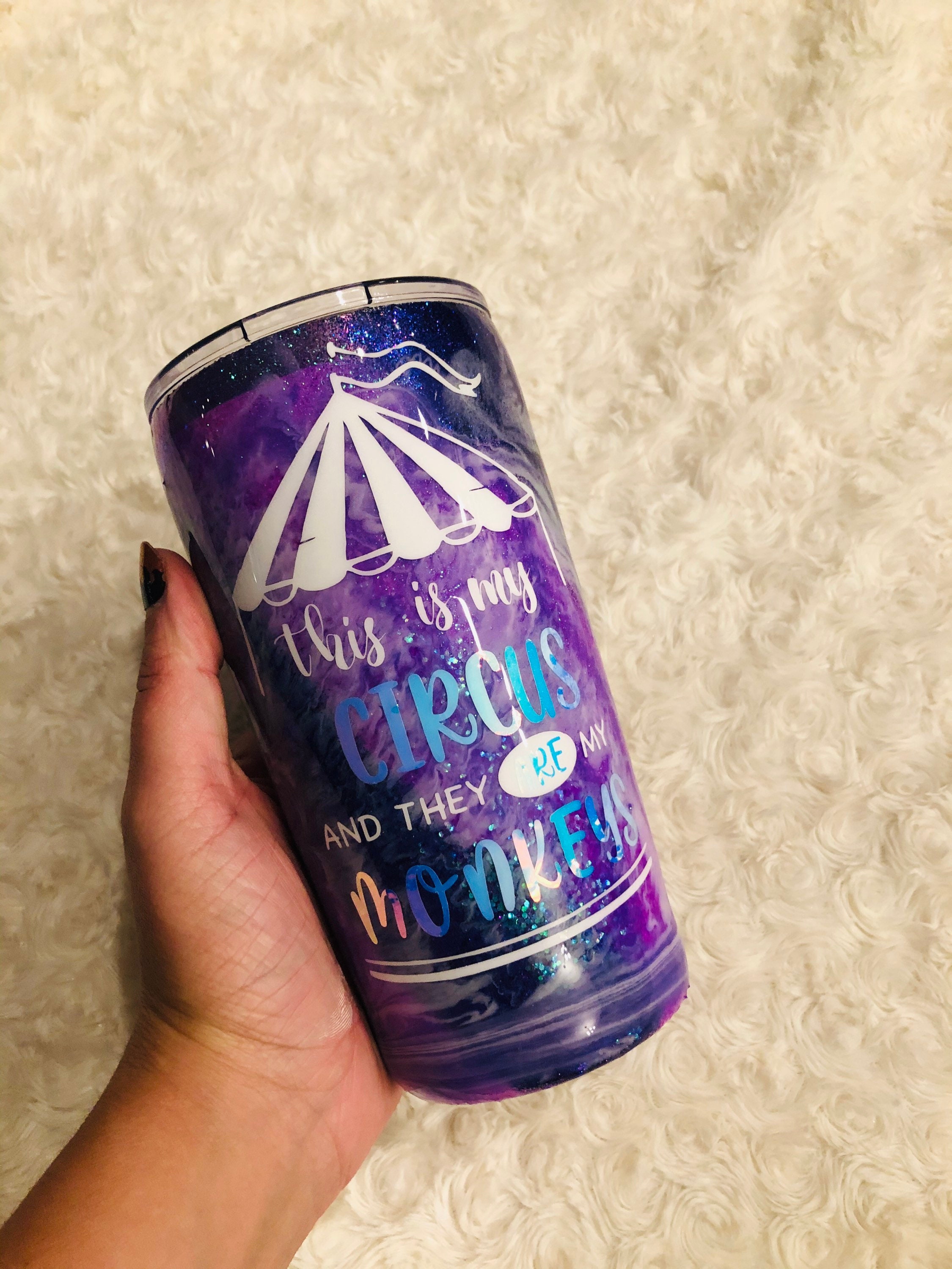 Circus tumbler Etsy