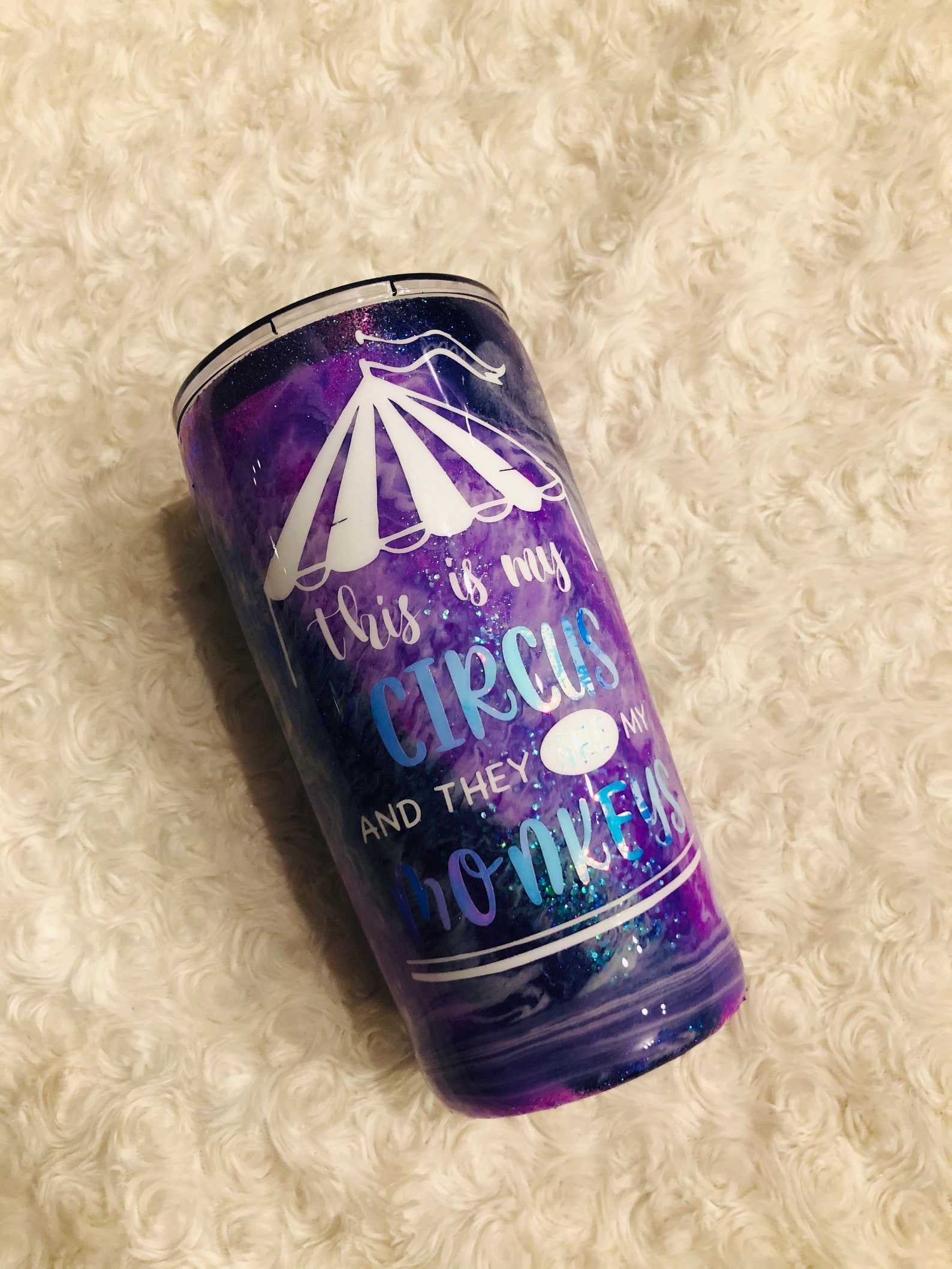 Circus tumbler Etsy