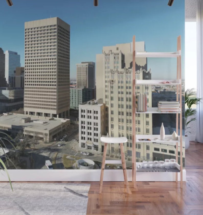 Downtown Oklahoma City 8x12 Wall Mural Etsy
