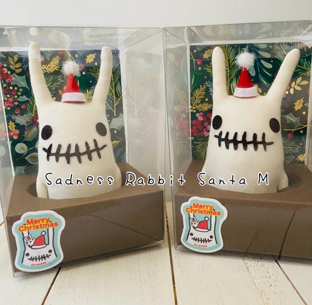 Sadness Rabbit Doll Santa M - Etsy