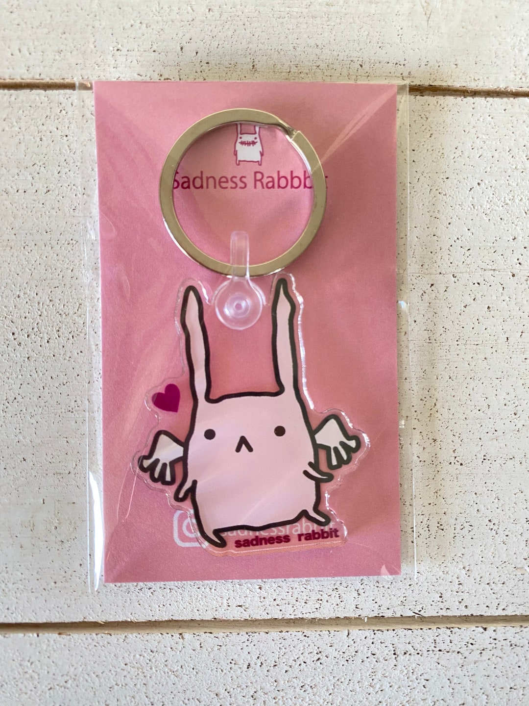 New Rabbit With Wings Key Chain - Etsy