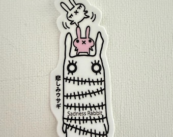 Noppo Rabbit with Tsuushin rabbit sticker