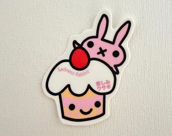 Tsuushin Rabbit Cupcake sticker
