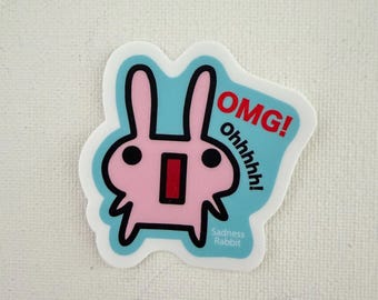 OMG Tsuushin Rabbit sticker