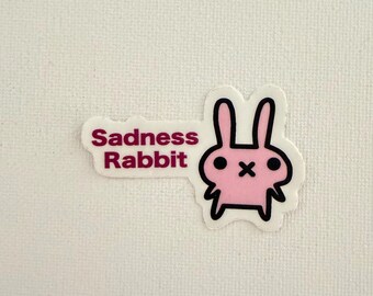 Tsuushin Rabbit Pink mini sticker