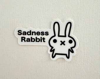 Tsuushin Rabbit White mini sticker
