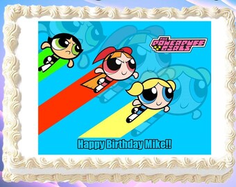 Cake Toppers Powerpuff Girls Birthday Set Featuring Figures And