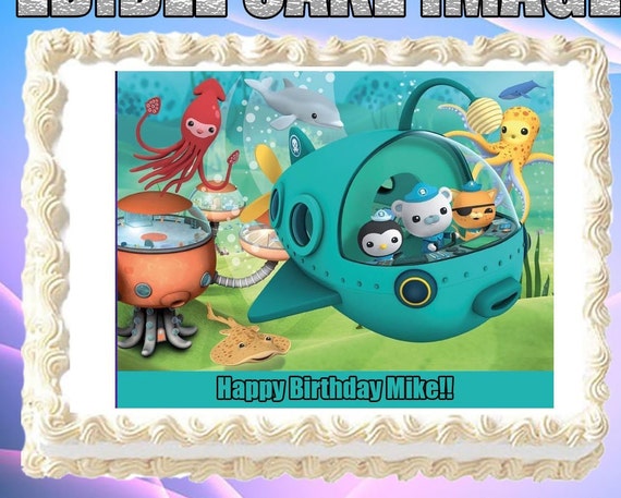 Party Supplies Octonauts Round Edible Birthday Cake Topper