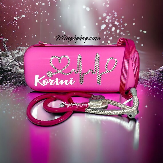 Vibrant Raspberry Littmann Stethoscope Rhinestone Bedazzle