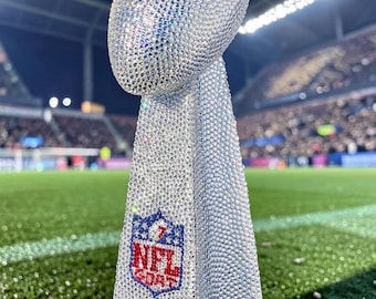 Vince Lombardi Trophy Replica: Handcrafted Preciosa Crystals NFL Award