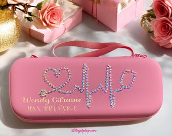 Bling Stethoscope Case- custom rhinestone, Medical Equipment, Protection, PU leather, Healthcare worker Gift
