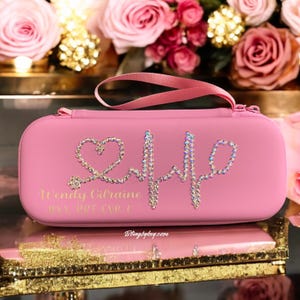 Stethoscope Case Pink,  Medical Equipment Protection, Rhinestone, PU leather, Unique Healthcare worker Gift