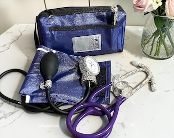 Bling Stethoscope Set for Nurses | Luxury Nursing Graduation Gift | Crystal Medical Set | Preciosa Nurse Accessories | Royal Pulse Couture