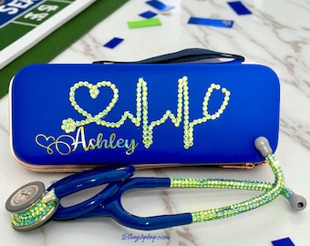 Emerald City Bling Stethoscope with Case, Rhinestone Medical Accessory