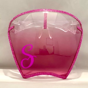 Personalized Sparkle Face Shield - Chic Rhinestone Protection, Standout Safety Gear, Gift for Style Enthusiasts