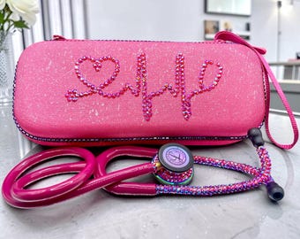 Pink Rhinestone Bling Stethoscope | Personalized Nurse Gift