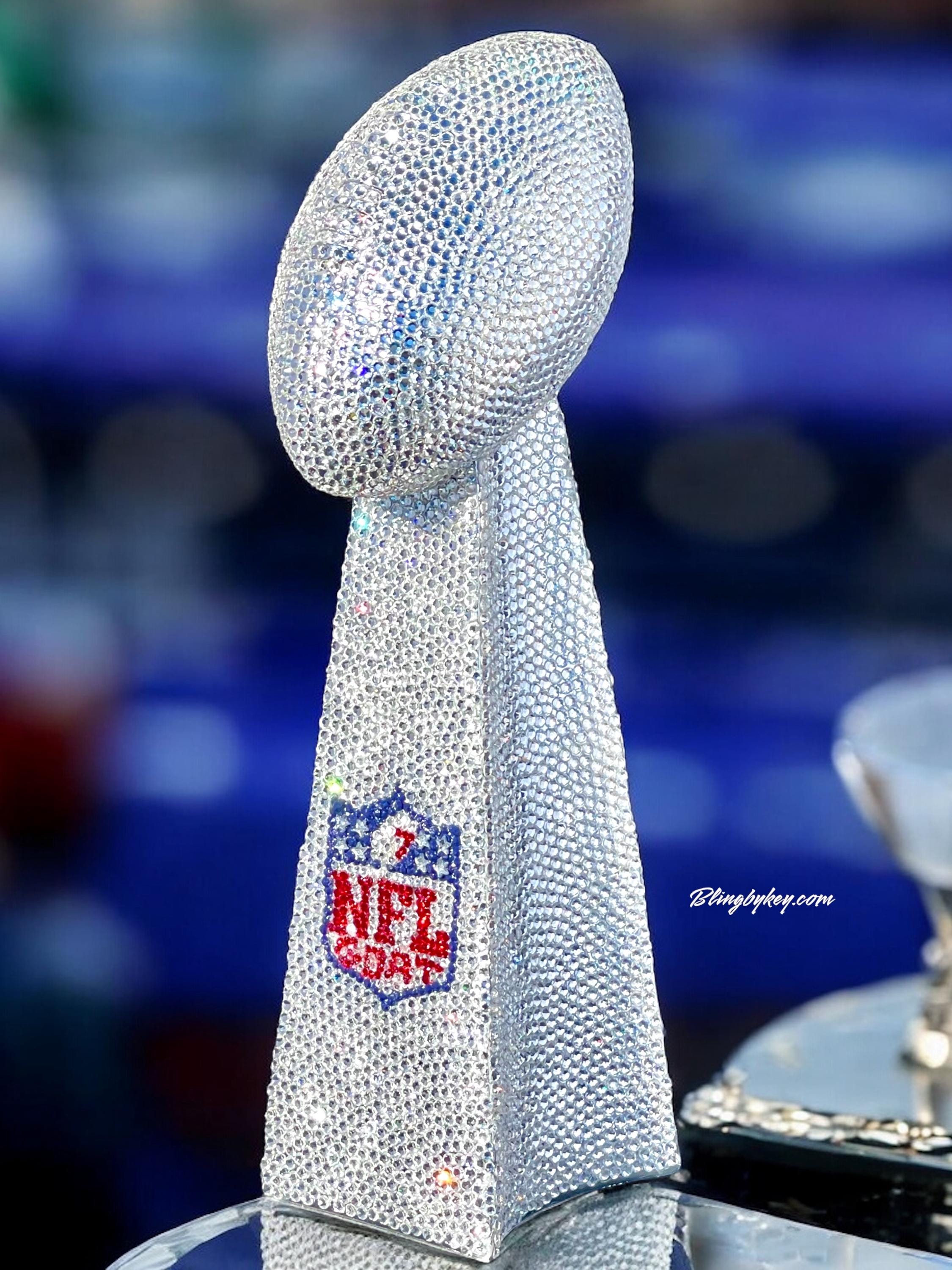 Vince Lombardi Trophy Replica: Handcrafted Preciosa Crystals NFL