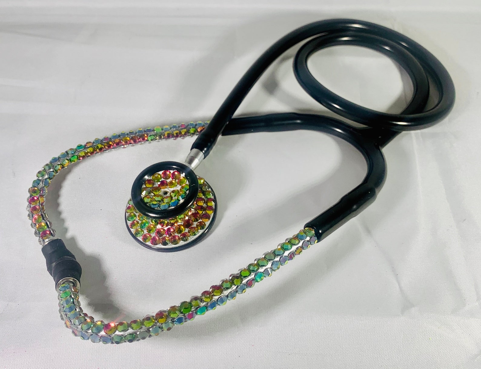 Rainbow Iridescent Prestige Bling Stethoscope Bundle | Etsy