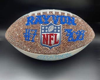 Handcrafted NFL Crystal Football: Autograph Keepsake, Sports Memorabilia