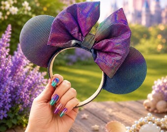 Reflective Rainbow Mouse Headband