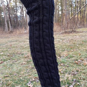 Cable Knit Long Legwarmers "NEW"