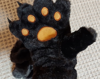 Comic Con|Cosplay|Fandom|Anime|Costume|Unisex| Bear Paw| Wolf PawCosplay|Fandom|Anime|CostumeUnisex Puffy Claw, Paw Mittens/Gloves