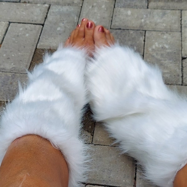 Comic con|Furry| Cosplay| Plushy| Costume|  Anime| Costume| Paws| Unisex| Faux Fur Legwarmers| Costume|Cosplay|Fandom|anime