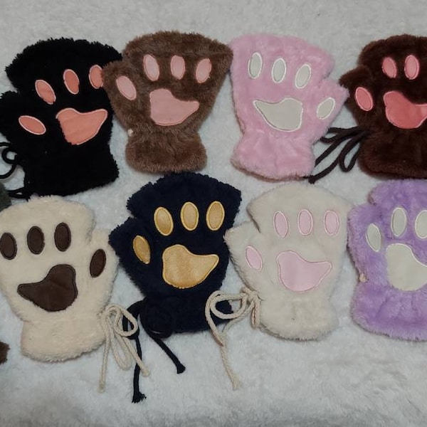PAW Gloves| Fingerless "PAWS" All Colors!| League of Legends
