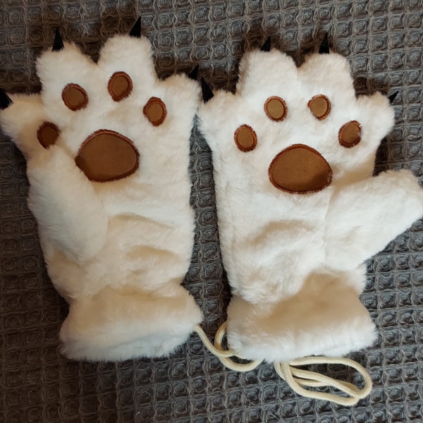 Comic con|Furry| Cosplay| Plushy| Costume|  Anime| Costume| Paws| Unisex| Cosplay|Fandom|Anime|CostumeUnisex| Puffy Claw, Paw Mittens/Gloves