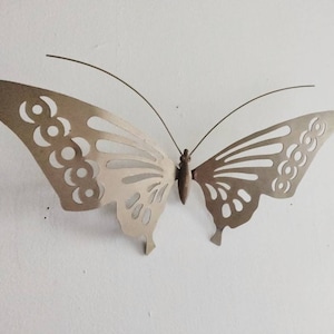 Large Vintage Brass Butterfly wall decor