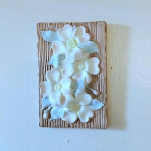 Vintage Floral Plaque