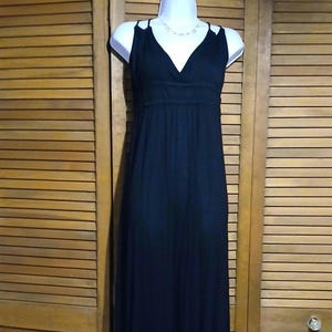 Vintage Black Halter style Maxi dress/Size small maxi dress