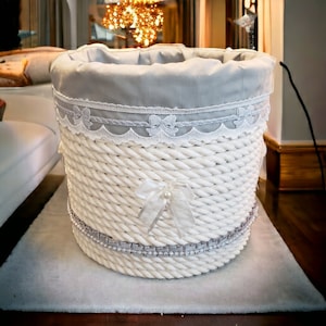 Decorative Rope Twined Basket