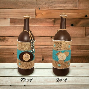 Country Wine Bottle Decor