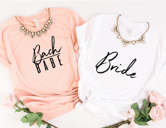 Matching bridesmaid sale shirts