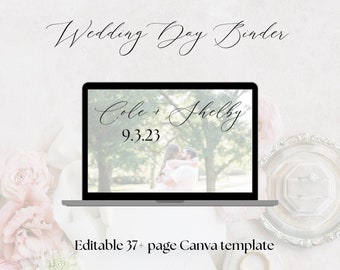 Wedding Day Binder - Editable Canva Template