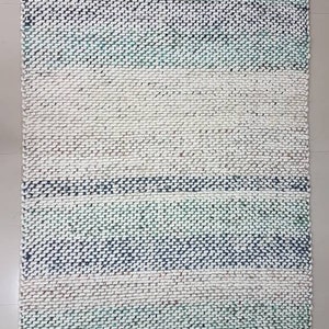 Chunky Weave Hand Woven Felted Wool & Jute Rug - Cozy Home Decor