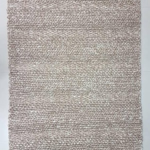 Handmade Chunky Wool Rug: Indian Handwoven Home Decor