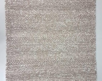Handmade Chunky Wool Rug: Indian Handwoven Home Decor