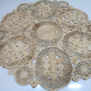 Jute Round Rug, Indoor Floor Decor