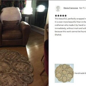 Jute Round Rug, Indoor Floor Decor