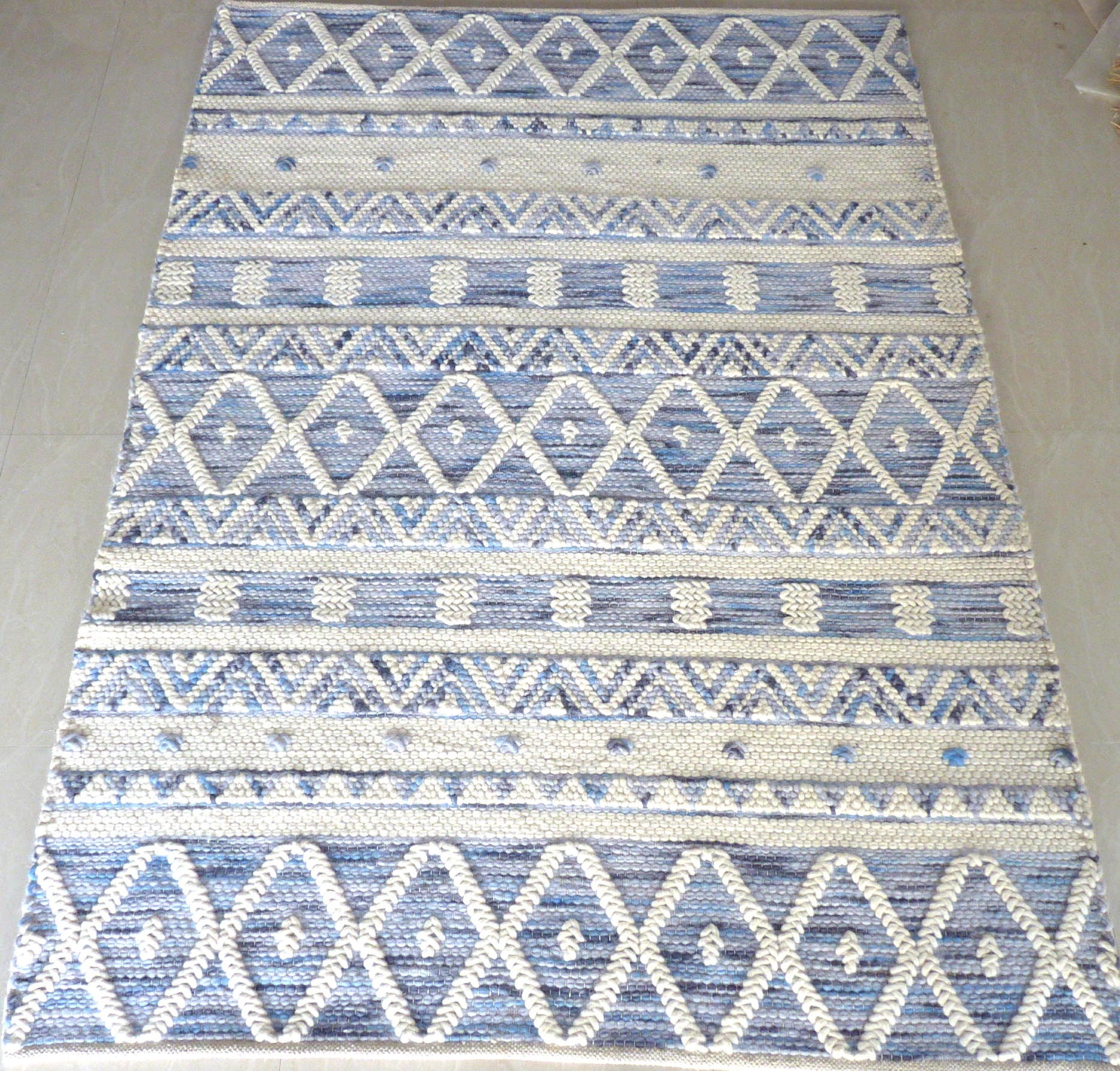 Dhurrie Rug Handmade Dhurrie Mat Rectangular Cotton Etsy UK