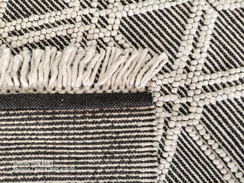 Chunky weave wool rug, natural wool rug, mix weave wool rug, boho home decor rug, indoor rug,