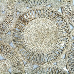 Jute Round Rug, Indoor Floor Decor