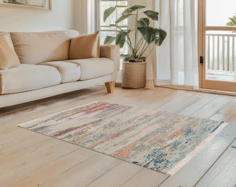 Custom Modern Area Rug: Abstract Design, Made to Order