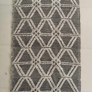 Chunky weave wool rug, natural wool rug, mix weave wool rug, boho home decor rug, indoor rug,